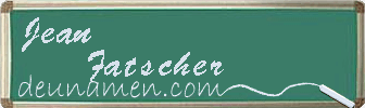 Jean Fatscher Visitenkarte